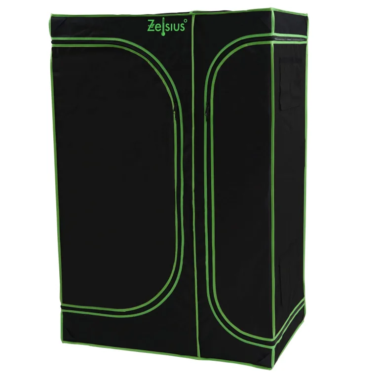 Zelsius Growzelt MyHomeGrow 2-in-1 Grow Tent | Indoor Growroom | schwarz grün | Growschrank Darkroom Pflanzenzelt Gewächshaus Zuchtzelt (90 x 60 x 135 cm) – Bild 4