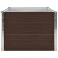 vidaXL Hochbeet Pflanzenbeet Gemüsebeet Pflanzkasten Frühbeet Gartenbeet Pflanzkübel Blumenkasten Blumenbeet 160x80x45cm Verzinkter Stahl Braun - Thumbnail 6