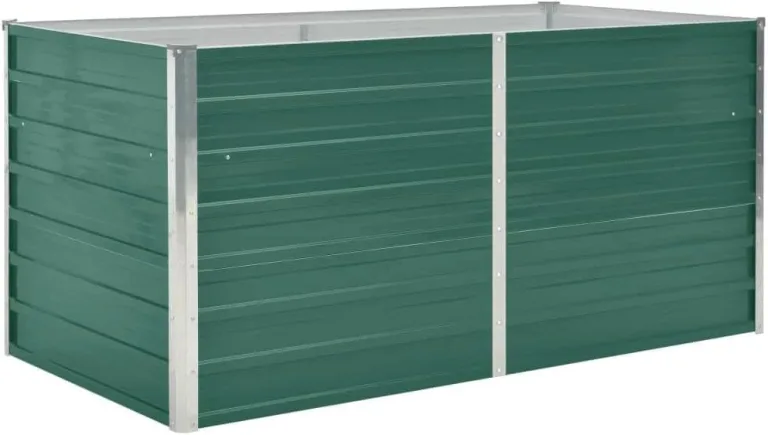 vidaXL Hochbeet 160 x 80 x 77 cm Verzinkter Stahl Grün – Bild 1