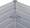 vidaXL Hochbeet Verzinkter Stahl 320×40×45 cm Grau Pflanzkübel Pflanzkasten - Thumbnail 7