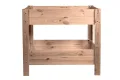 mgc24 Hochbeet Kiefernholz Grau, 80 x 37,6 x 78cm ohne Ablageboden | Stehender Pflanzkasten aus Holz, Für Garten/Terrasse/Balkon, vielseitig nutzbar, robust & stabil, einfache Montage - Thumbnail 4