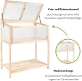 empasa Hochbeet 'Raise Deluxe' aus Holz Blumenkasten Pflanzkübel Frühbeet Kräuterbeet mit Abdeckung für Garten, Balkon und Terrasse - Thumbnail 5