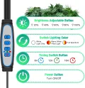wolezek Pflanzenlampe LED, Pflanzenlicht, 80 LEDs Pflanzenleuchte 3000K 5000K 660nm Wachsen licht Vollspektrum für Zimmerpflanzen mit Zeitschaltuhr, 5 Arten von Helligkeit & 3 Lichter Modi für Gemüse - Thumbnail 4