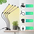 wolezek Pflanzenlampe LED, Pflanzenlicht, 80 LEDs Pflanzenleuchte 3000K 5000K 660nm Wachsen licht Vollspektrum für Zimmerpflanzen mit Zeitschaltuhr, 5 Arten von Helligkeit & 3 Lichter Modi für Gemüse - Thumbnail 6