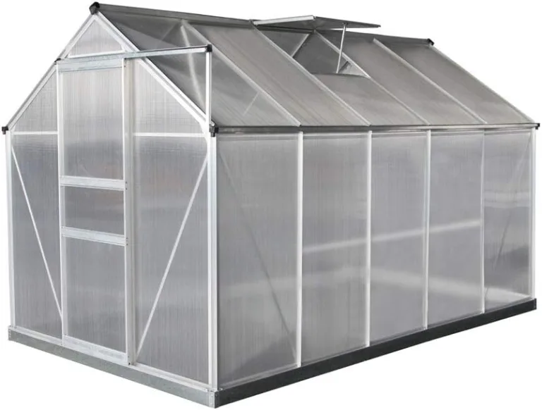 Westmann Aluminium Gewächshaus Flora 610 | Silber | 312x192x201 cm – Bild 2