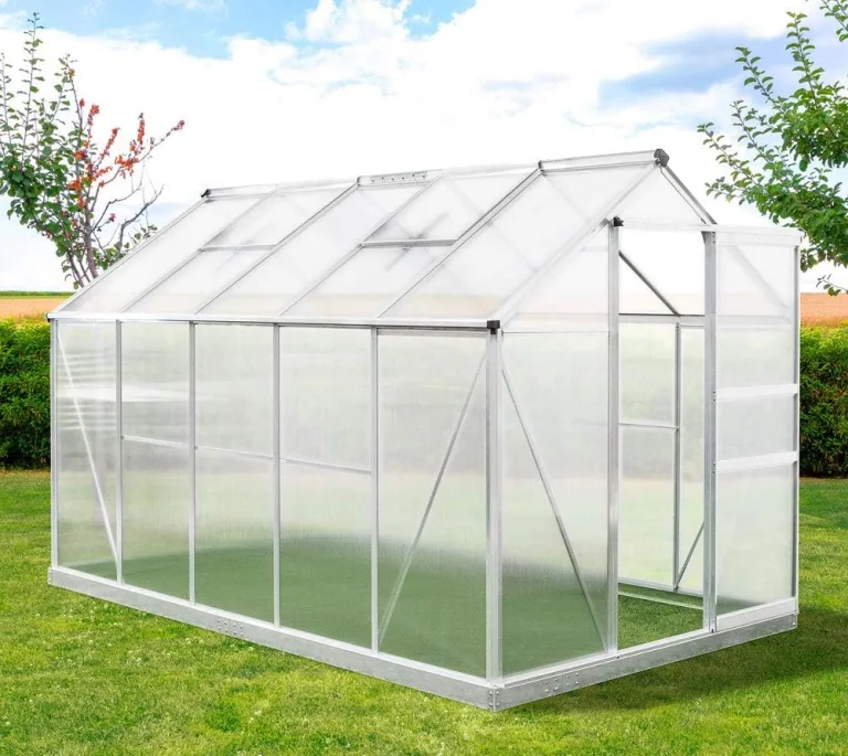 Westmann Aluminium Gewächshaus Flora 610 | Silber | 312x192x201 cm – Bild 3