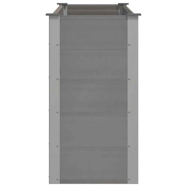 vidaXL Garten Hochbeet Pflanzkasten Blumenkasten Gemüsebeet Pflanzkübel Blumenkübel Frühbeet Gartenbeet Pflanzbeet WPC 150x50x91cm Grau – Bild 8