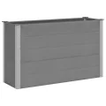 vidaXL Garten Hochbeet Pflanzkasten Blumenkasten Gemüsebeet Pflanzkübel Blumenkübel Frühbeet Gartenbeet Pflanzbeet WPC 150x50x91cm Grau - Thumbnail 1