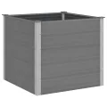 vidaXL Hochbeet Pflanzkübel Gartenbeet Blumenbeet Pflanzkasten Kräuterbeet Blumenkasten Pflanzkasten Gemüsebeet Pflanzbeet 250x50x54cm WPC Grau - Thumbnail 10