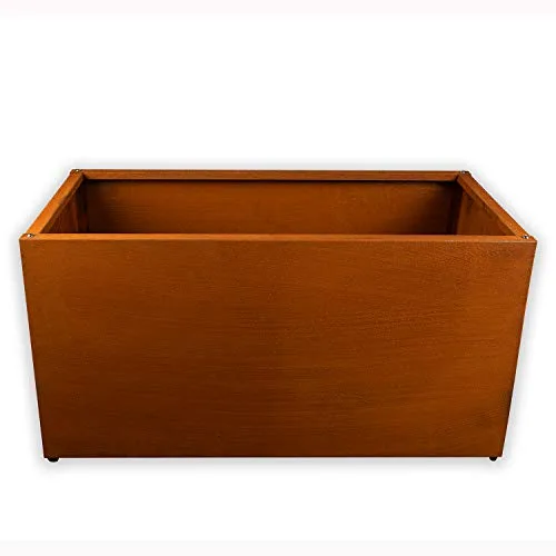 Köhko® Designer Hochbeet Rahmen (Ohne Boden) aus Cortenstahl als Bausatz TROG 100x40x40 cm… – Bild 9