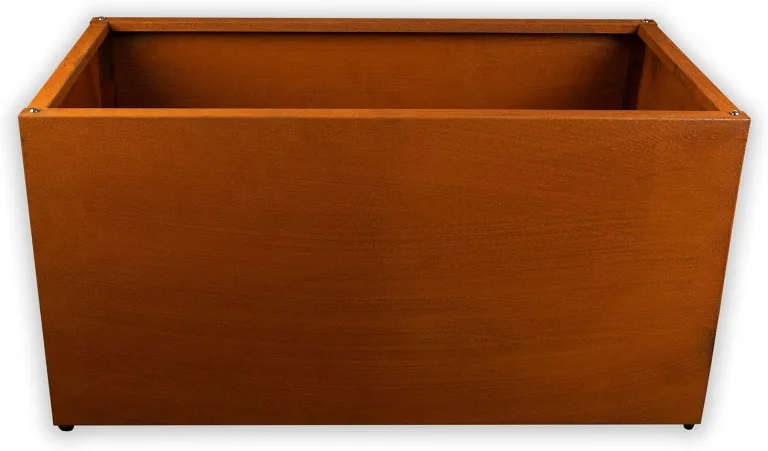 Köhko® Designer Hochbeet Rahmen (Ohne Boden) aus Cortenstahl als Bausatz TROG 120x50x40 cm… – Bild 1