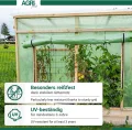 Gitterfolie 1,5 x 5 m I Stabile 250 g/m² Gewebeplane mit Nagelrand I Transparente & reißfeste Gartenfolie für langfristige Abdeckungen I Wetterfest & 3 Jahre UV-beständig - Thumbnail 2