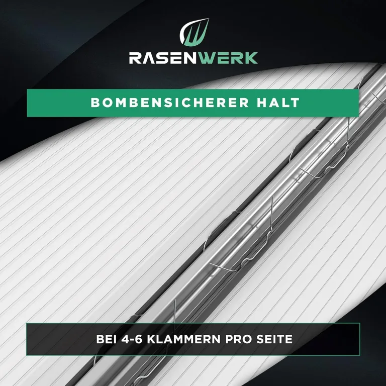 Gewächshausklammern aus 304 Edelstahl (rostfrei) - 100 Stück - Gewächshausklemmen mit hoher Spannkraft - Montageklammern für Glashaus – Gewächshaus Zubehör - 95 x 40 mm - 1,6 mm Dicke – Bild 3