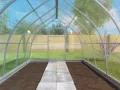 Gewächshaus Groß Drop 3x10m StahlRahmen Garten Treibhaus Pflanzenhaus 30M² mit 4mm Polycarbonat - Modelle und Größen Verschiedene - Thumbnail 7