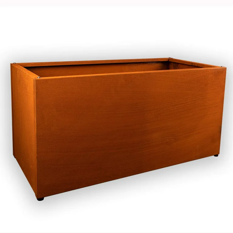 Köhko® Designer Hochbeet Rahmen (Ohne Boden) aus Cortenstahl als Bausatz TROG 80x40x40 cm… – Bild 3