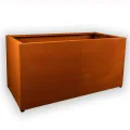 Köhko® Designer Hochbeet Rahmen (Ohne Boden) aus Cortenstahl als Bausatz TROG 80x40x40 cm… - Thumbnail 3