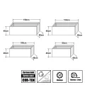 Köhko® Designer Hochbeet Rahmen (Ohne Boden) aus Cortenstahl als Bausatz TROG 80x40x40 cm… - Thumbnail 4