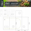 Zelsius Growzelt MyHomeGrow Grow Tent | Indoor Growroom | Growschrank Darkroom Pflanzenzelt Gewächshaus Zuchtzelt (60 x 60 x 120 cm, Grau) - Thumbnail 2