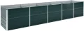 vidaXL Hochbeet Pflanzkübel Pflanzbeet Gemüsebeet Gartenbeet Frühbeet Blumenkasten Pflanzkasten Garten Verzinkter Stahl 480x80x77cm Grün - Thumbnail 9