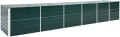 vidaXL Hochbeet Pflanzkübel Pflanzbeet Gemüsebeet Gartenbeet Frühbeet Blumenkasten Pflanzkasten Garten Verzinkter Stahl 480x80x77cm Grün - Thumbnail 2