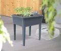 Hochbeet XXL 83L Anzuchttopf Blumentopf Frühbeet Gewächshaus Blumenkasten mit Deckel (Anthrazit) - Thumbnail 8