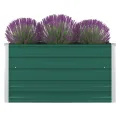 vidaXL Hochbeet Gartenbeet Gemüsebeet Pflanzbeet Pflanzkasten Blumenbeet Blumenkasten Frühbeet Garten 100x100x45cm Verzinkter Stahl Braun - Thumbnail 10