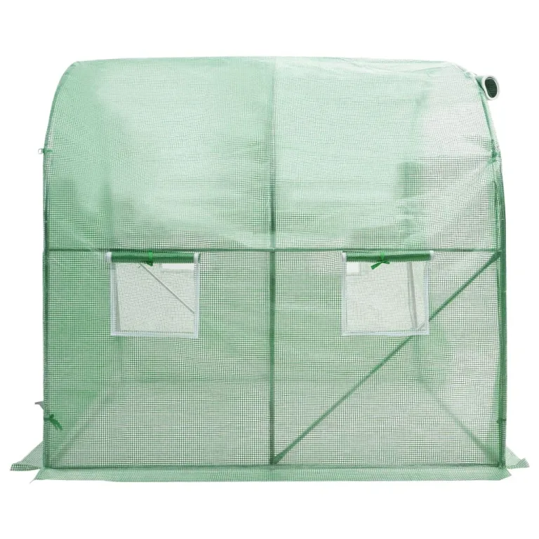 vidaXL Gewächshaus Treibhaus Frühbeet Tomatenhaus Folientunnel Pflanzenhaus 4 m² 2x2x2 m – Bild 3