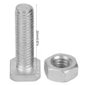 Muttern Schrauben - 20 Satz 22mm M6x22 Schrauben und M6 Mutter Aluminium Muttern & Schrauben Set Werkzeugzubehör für Gewächshaus - Thumbnail 3