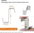 Color 230-teiliges Gewächshaus-Reparaturset, 80 Verglasungsclips mit Drahtklammern, 50 Aluminium-Gewächshausmuttern und 50 Aluminiumschrauben für Aluminium-Gewächshaus, 50 Z-Klemmen in Silber - Thumbnail 3