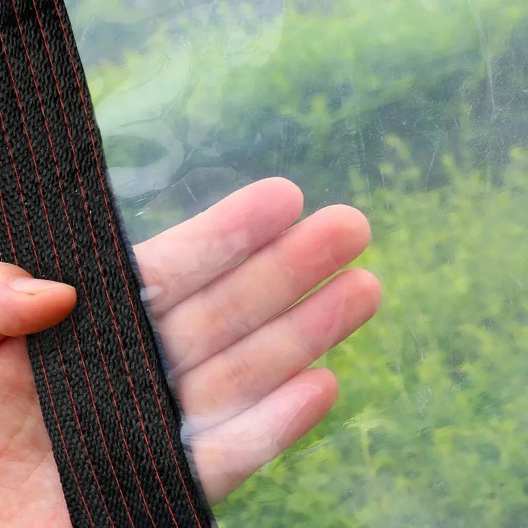 Plane Transparent 2x2m, FüR AußEnbereich Plane Durchsichtig Mit öSen Wasserdicht Folie Gewebeplane Wetterfeste Faltbar Planen, Allzweckplane FüR Schutz Vor Witterung,Seil Enthalten – Bild 2