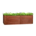 blumfeldt Hochbeet High Grow Straight Material: verzinkter Stahl. Durchmesser: 0,6 mm. Rostschutz. 4x Aluminium Schutzleisten. Maße: 120 x 60 x 60 cm. Volumen: 432 l. Farbe: Silberfarben. - Thumbnail 9