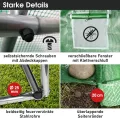 BRAST Gewächshaus Foliengewächshaus mit Stahlfundament | 2x3m - 3x8m | inkl. Erdanker Unkrautvlies & aufrollbare Seitenwände mit Moskitonetz | UV-stabilisierte Gitterschutzfolie 200g/m² | 300x600cm - Thumbnail 8