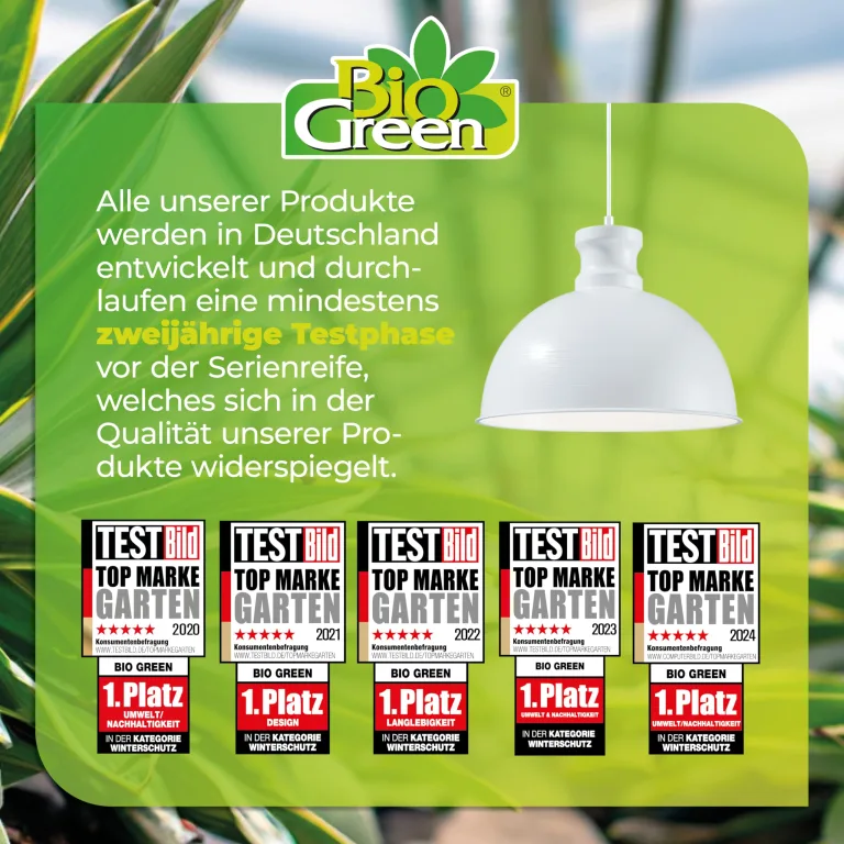 Bio Green Pflanzenleuchte FLORABOOSTER 500 - Weiß | LED Vollspektrum | Maximales Wachstum | Gewächshauslampe | Grow Light für Gemüse- & Zimmerpflanzen – Bild 6