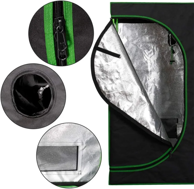 Mini-Gewächshaus für Pflanzen Gewächshaus Garten Anzucht Mini Gemüse Kräuter Schrank Indoor 60x60x120cm Blumen klein Tomaten Hydro Green Kingpower – Bild 4