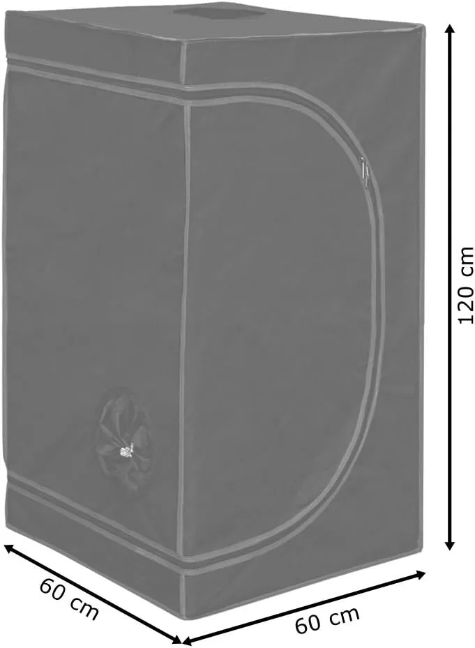 Mini-Gewächshaus für Pflanzen Gewächshaus Garten Anzucht Mini Gemüse Kräuter Schrank Indoor 60x60x120cm Blumen klein Tomaten Hydro Green Kingpower – Bild 3