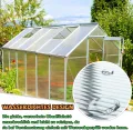 Froadp 14pcs Gewächshausplatten Zuschneidbar Stegplatten UV-Beständigen Polycarbonat Hohlkammerplatten 605x1210x4mm Polycarbonatplatten Transparente Doppelstegplatten für Garten Gewächshäuser - Thumbnail 5