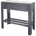WAGNER GrowFAMILY - Hochbeet - GrowBOX Light - Nadelholz, Massivholz FSC®, Kastanie, 53,5 x 53,5 x 70 cm, Regalboden, inkl. Pflanztasche - 25038001 - Thumbnail 8