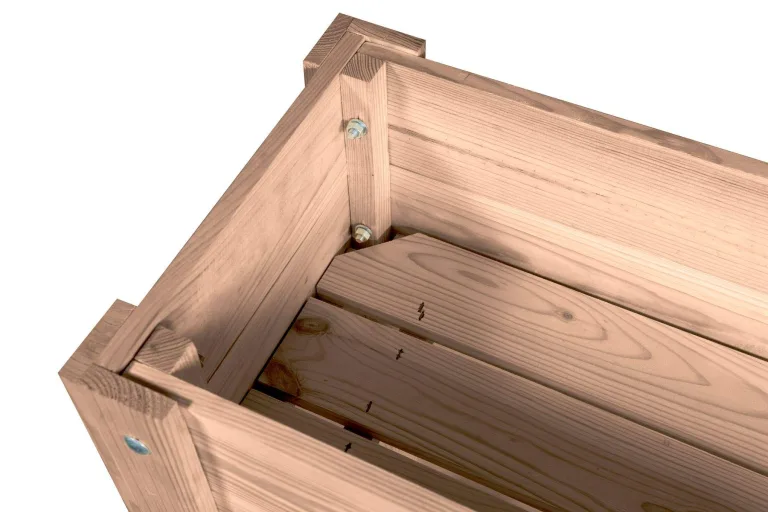 mgc24 Hochbeet Kiefernholz Dunkelbraun, 80 x 30 x 78cm, extra schmal | Stehender Pflanzkasten aus Holz, Für Garten/Terrasse/Balkon, vielseitig nutzbar, robust & stabil, einfache Montage – Bild 3