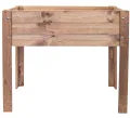 mgc24 Hochbeet Kiefernholz Dunkelbraun, 80 x 30 x 78cm, extra schmal | Stehender Pflanzkasten aus Holz, Für Garten/Terrasse/Balkon, vielseitig nutzbar, robust & stabil, einfache Montage - Thumbnail 8