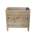 mgc24 Hochbeet Kiefernholz Dunkelbraun, 80 x 30 x 78cm, extra schmal | Stehender Pflanzkasten aus Holz, Für Garten/Terrasse/Balkon, vielseitig nutzbar, robust & stabil, einfache Montage - Thumbnail 9