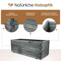 BooGardi Hochbeete Balkon mit Vlies · Hochbeet Holz in 10 Größen · 120 cm lang naturbraun · Hochbeete für Garten, Balkon & Terrasse · Pflanzkübel groß außen rechteckig XXL - Thumbnail 5