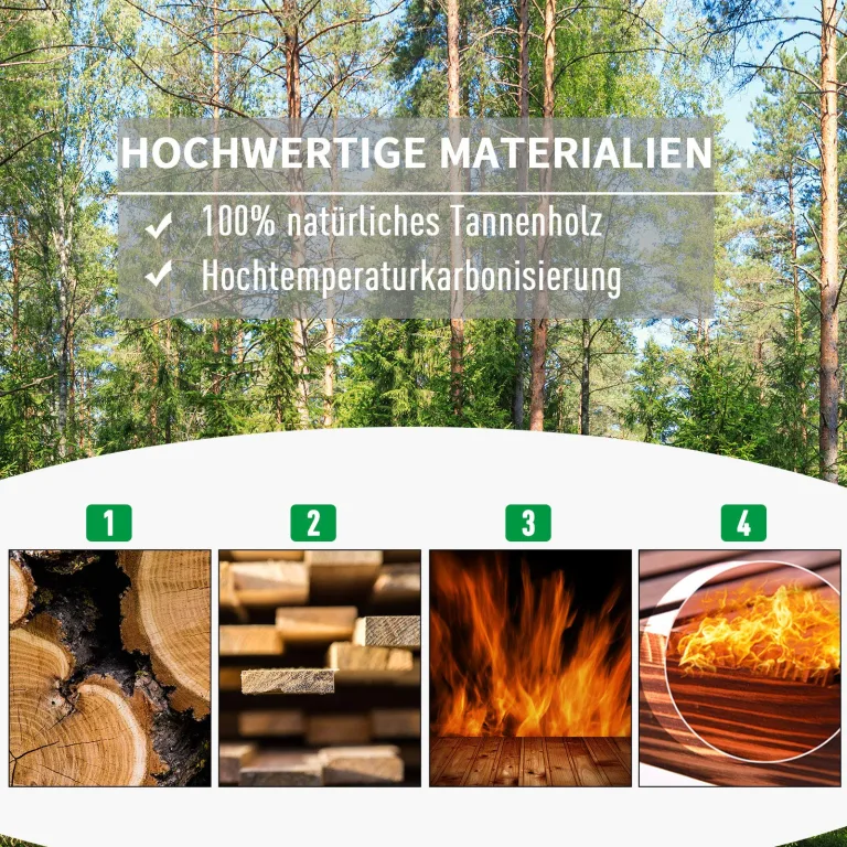 Outsunny Pflanzkasten Blumenständer Rankgitter Rankkasten Rosenbogen mit Leckage-Löcher Garten Holz Dunkelbraun 64 x 28 x 120 cm – Bild 5
