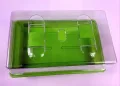 Mini Treibhaus Gewächshaus Anzucht Zimmergewächshaus Kunstoff grün 38x24x18 cm - Thumbnail 4