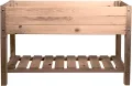 mgc24 Hochbeet Massiv für Kinder - Kiefernholz Grau rechteckig für Garten/Terrasse/Balkon - 79 x 40 x 50 cm - Thumbnail 9