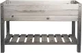 mgc24 Hochbeet Massiv für Kinder - Kiefernholz Grau rechteckig für Garten/Terrasse/Balkon - 79 x 40 x 50 cm - Thumbnail 5