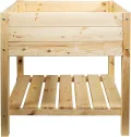 mgc24 Hochbeet Massiv für Kinder - Kiefernholz Grau rechteckig für Garten/Terrasse/Balkon - 79 x 40 x 50 cm - Thumbnail 6