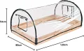 DEMA Foliengewächshaus Folienfrühbeet Gewächshaus Frühbeet Treibhaus mit Holzrahmen - Thumbnail 6