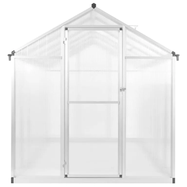 vidaXL Gewächshaus Aluminium 11,19m³ 3,8mm Treibhaus Tomatenhaus Pflanzenhaus – Bild 2