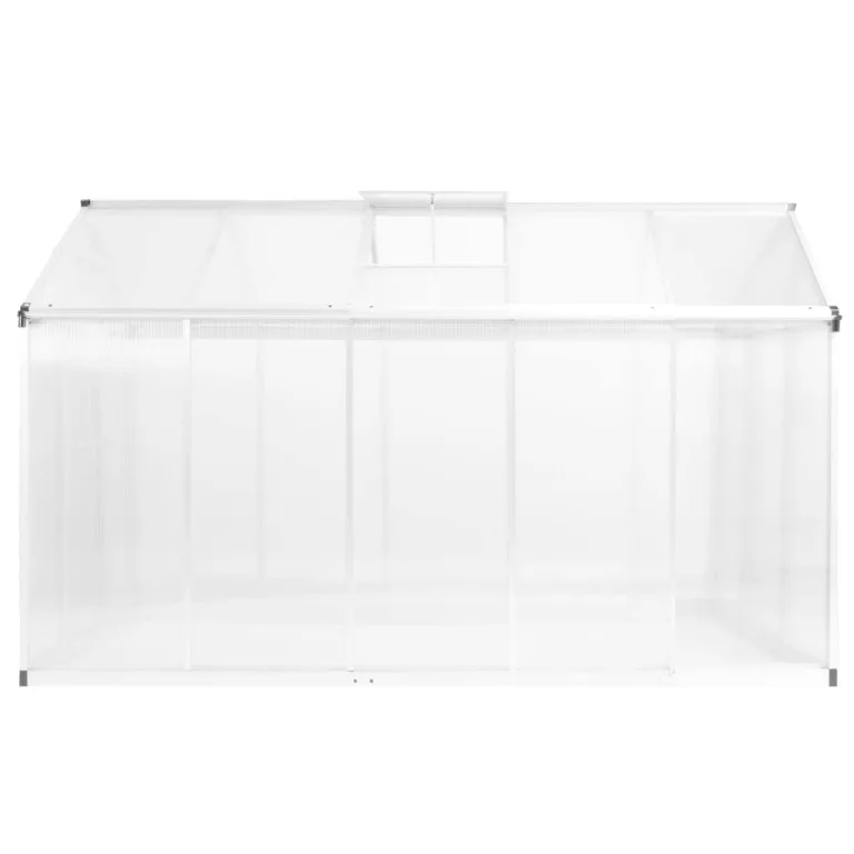 vidaXL Gewächshaus Aluminium 11,19m³ 3,8mm Treibhaus Tomatenhaus Pflanzenhaus – Bild 4