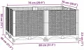 vidaXL Hochbeet Blumenkasten Gartenbeet Pflanzkasten Gemüsebeet Pflanzbeet Frühbeet Pflanzkübel Blumenbeet Blumenkübel 80x80x38cm Polypropylen - Thumbnail 4